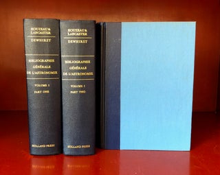 Item #1038 Bibliographie Générale de l'Astronomie, jusqu’en 1880. [General Bibliography of...