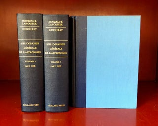 Item #1038 Bibliographie Générale de l'Astronomie, jusqu’en 1880. [General Bibliography of...