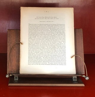 Item #1191 On the Proper Motion of the Solar System (Galloway) EXTRACT from Philosophical...