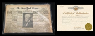 Item #1435 Einstein’s tribute upon the death of Thomas Alva Edison in New York Times, October...