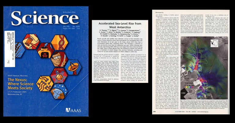 Item #1467 Accelerated Sea-Level Rise from West Antarctica Science 306 No. 5694 pp. 255-258, 2004. Robert H. Thomas.