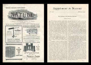 Item #1533 The Centenary of the Discovery of Benzene in Nature No. 2904, Vol. 115, June 27, 1925...