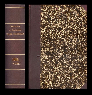 Item #1614 Strahlungs-Emission und –Absorption nach der Quantentheorie (Radiation emission and...