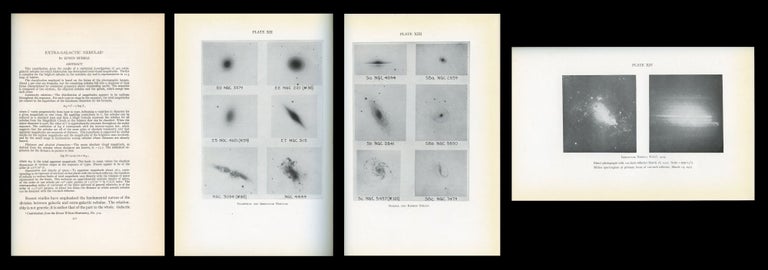 Item #1639 Extra-Galactic Nebulae in The Astrophysical Journal, LXIV, 64, 1926, pp. 321-369 [HUBBLE'S SEMINAL CLASSIFICATION OF GALAXIES & ESTIMATES OF THEIR DENSITIES, 3 Plates]. Edwin Hubble.