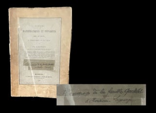 Item #1645 Sciences Mathematique et Physiques chez les Belges au commencement du XIXe siècle,...