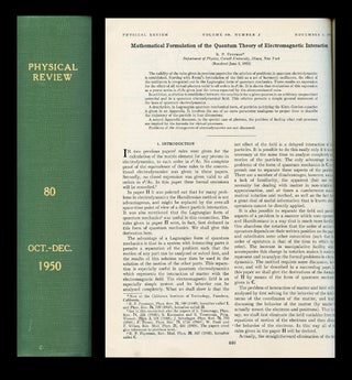 Item #1649 "Mathematical Formulation of the Quantum Theory of Electromagnetic Interaction" WITH...