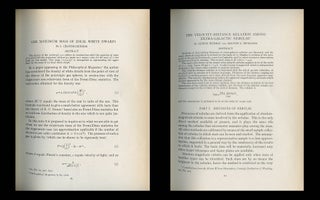 Item #1693 The Maximum Mass of Ideal White Dwarfs (pp. 81-85) + The Velocity-Distance Relation...