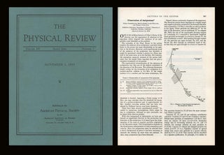 Item #239 Observation of Antiprotons in Physical Review 100 Issue 3 pp. 947-950, November 1,...