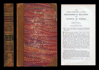 Item #402 On the relative motion of the earth and the luminiferous ether in London, Edinburgh,...