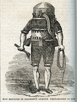 On Diving WITH The Diving Bell. Part I WITH The Diving Bell. Part II, Spalding’s Diving-Bell in Saturday Magazine, Volume 14 and Volume 15, January to December. March 9th, 1839; April 20th 1839; May 25th 1839. Pp. 95-96; pp. 145-147; pp. 199-200