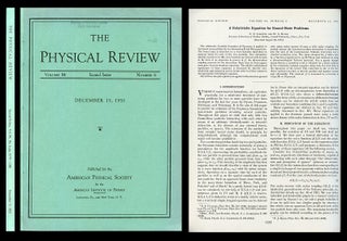 Item #536 A Relativistic Equation for Bound-State Problems in Physical Review, Volume 84, 6,...