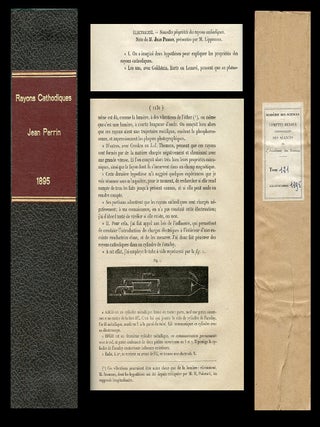 Item #647 Nouvelles proprietes des rayons cathodiques in Comptes Rendus Hebdomadaires des Seances...