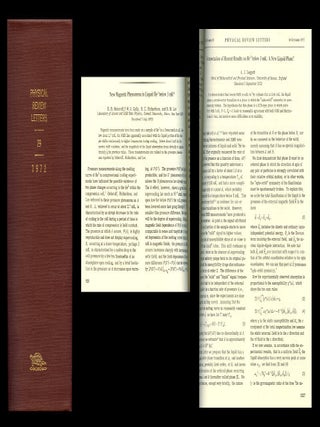 Item #681 New Magnetic Phenomena in liquid He3 below 3 mK (Osheroff) WITH Interpretation of...