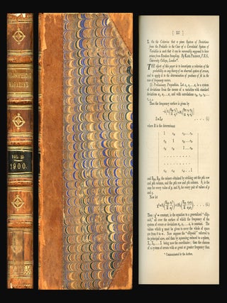 Item #751 On the Criterion that a Given System of Deviations from the Probable in the Case of a...