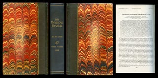 Item #759 Experimental Establishment of the Relativity of Time in Physical Review 42, 1932, pp....