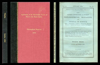 Item #839 On the Application of the Mechanical Theory of Heat to the Steam-engine in The London,...