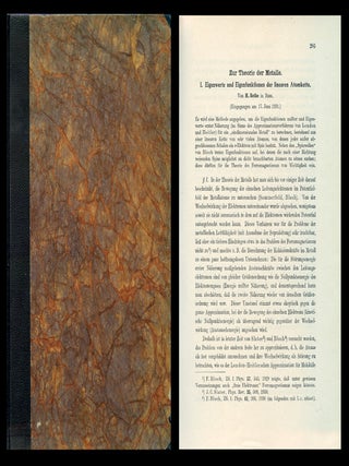 Item #917 Zur Theorie der Metalle in Zeitschrift für Physik, Volume 71, 1931, pp. 205-226. Hans...