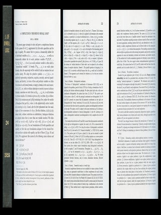 Item #962 A Completeness Theorem in Modal Logic (pp. 1-14) WITH Abstracts of Distinguished...