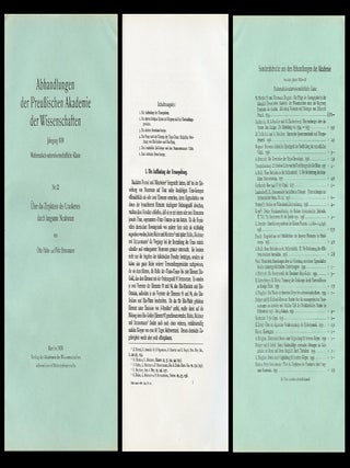 Item #971 Uber das Zerplatzen des Urankernes durch langsame Neutronen, Offprint from Abhandlungen...